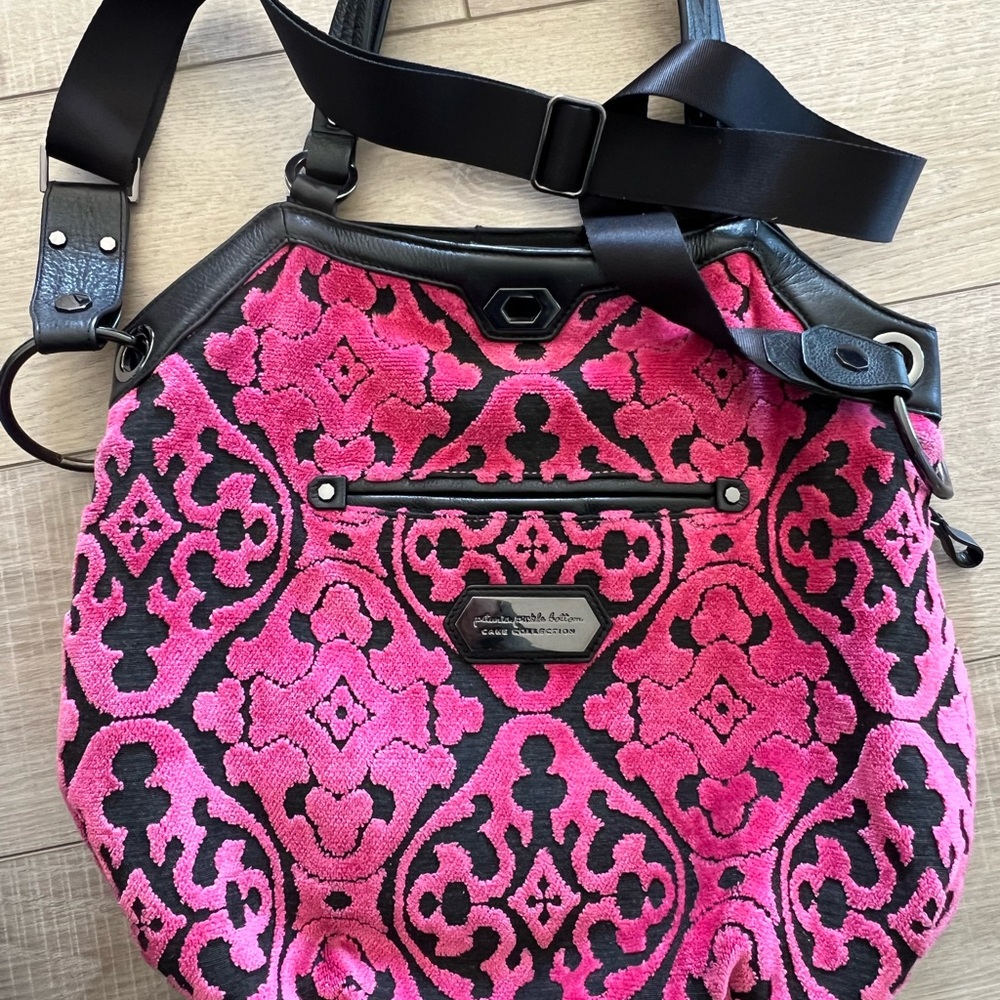 Petunia Pickle Bottom Cake Collection Pink & Black Shoulder Bag